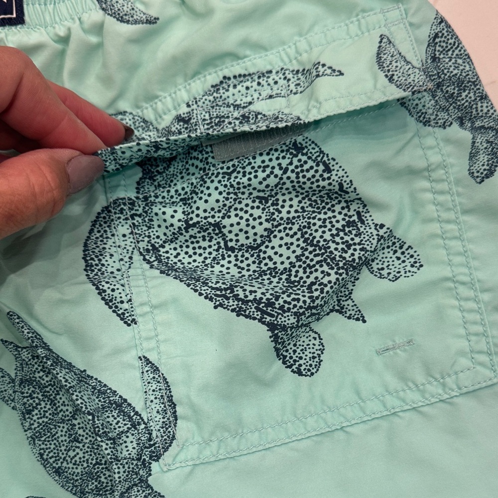 Vilebrequin Aqua Swim Shorts with Turtle Print - Picture 4 of 5
